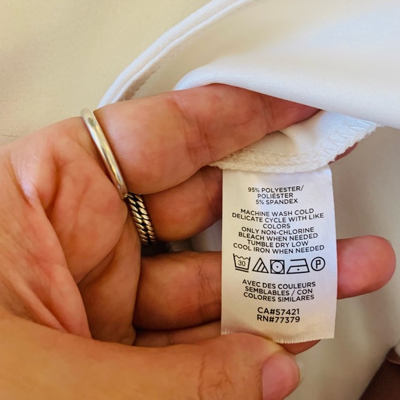 Ann Taylor Ivory Balloon Sleeve Blouse - Picture 4 of 6